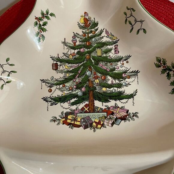 Spode Christmas Tree - Tree Dip Dish S3324-A20 NWT - Picture 4 of 9